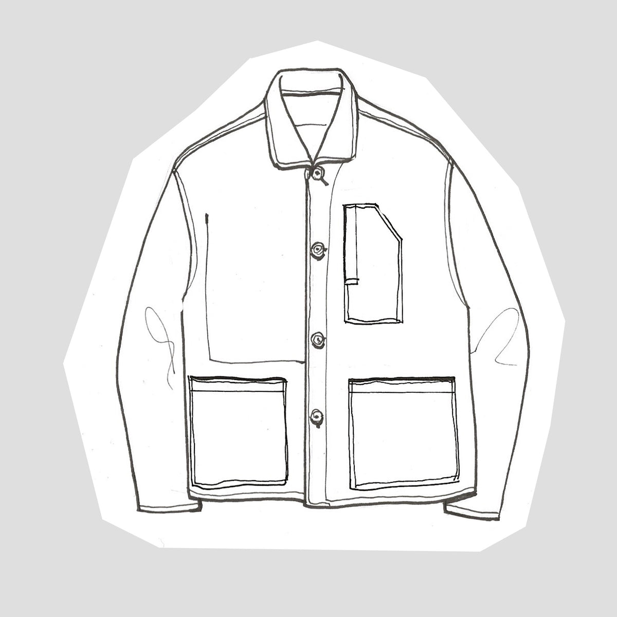 Carver jacket in brushed cotton twill -tan