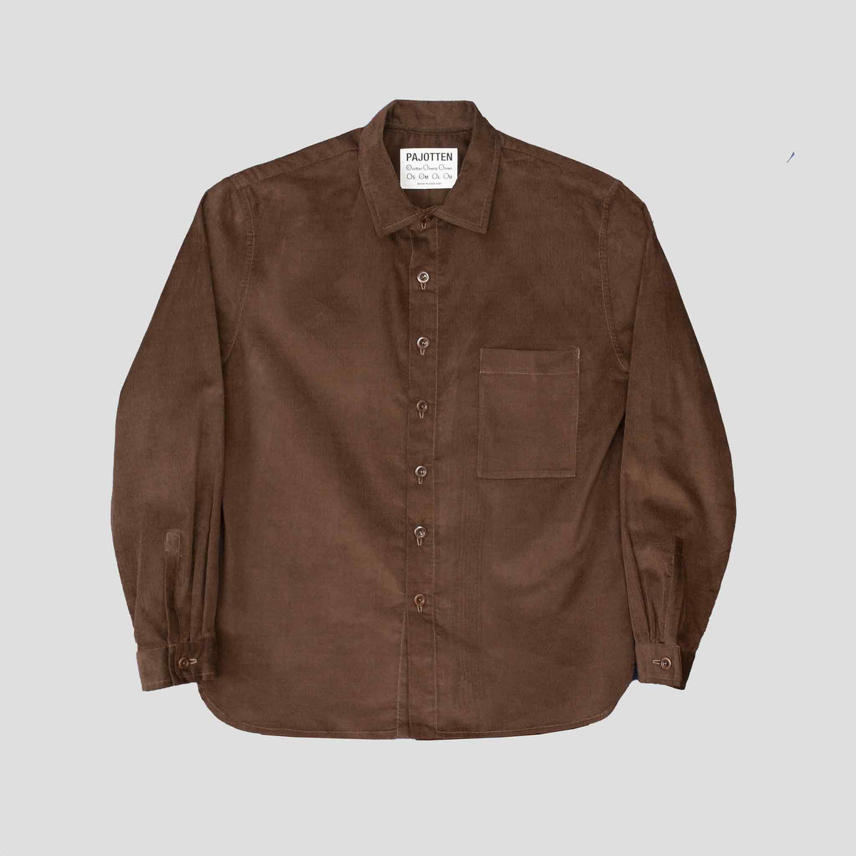 Workers shirt - cotton cord - brown