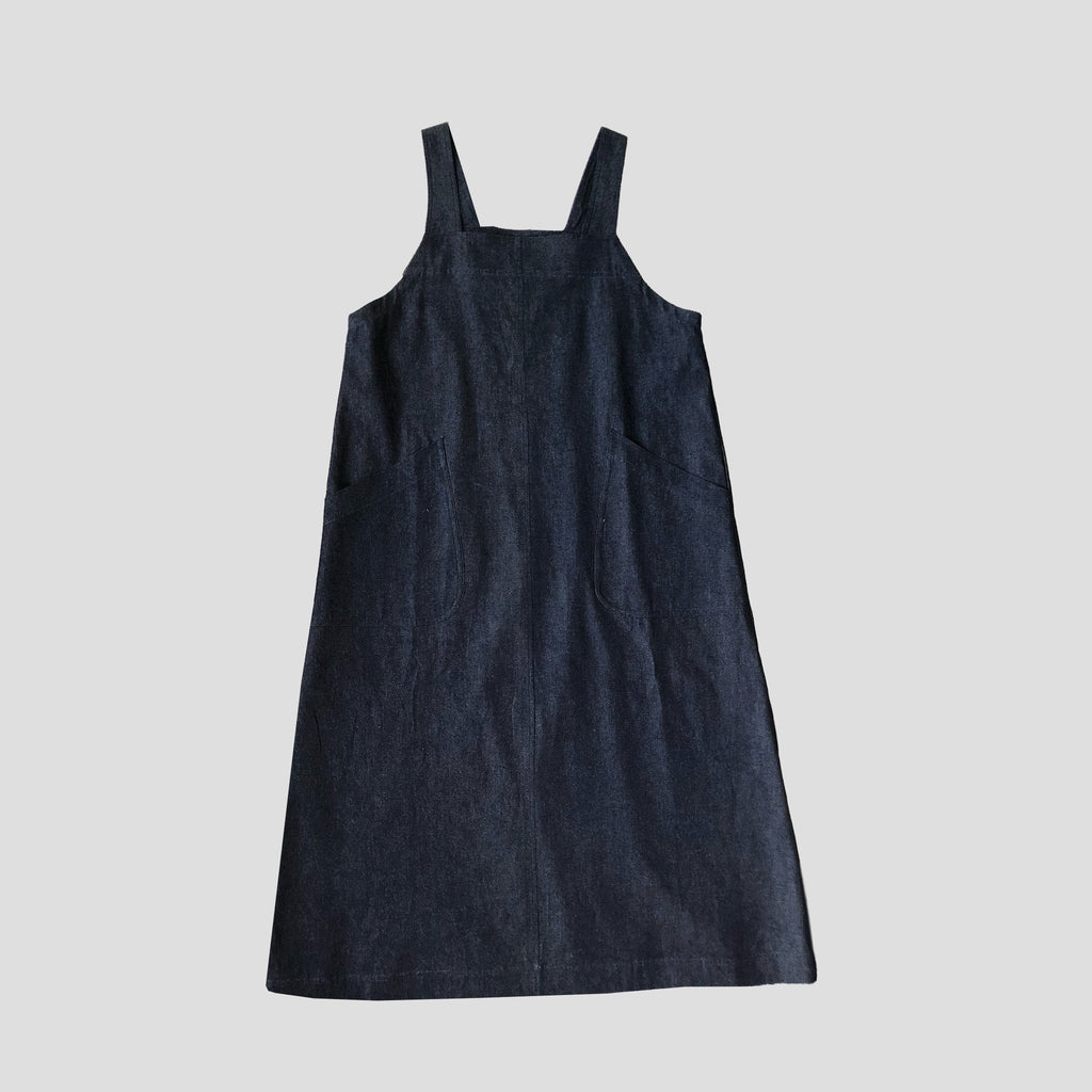 Pinafore dress -Indigo denim