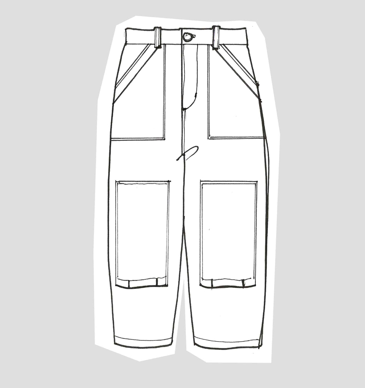 The everyday work trouser brushed cotton twill Indigo
