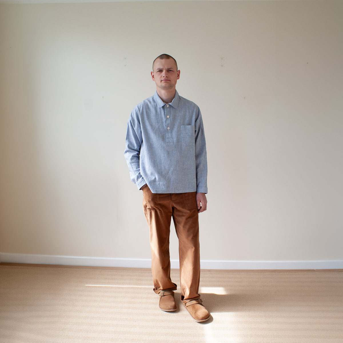 Overshirt - Blue chambray