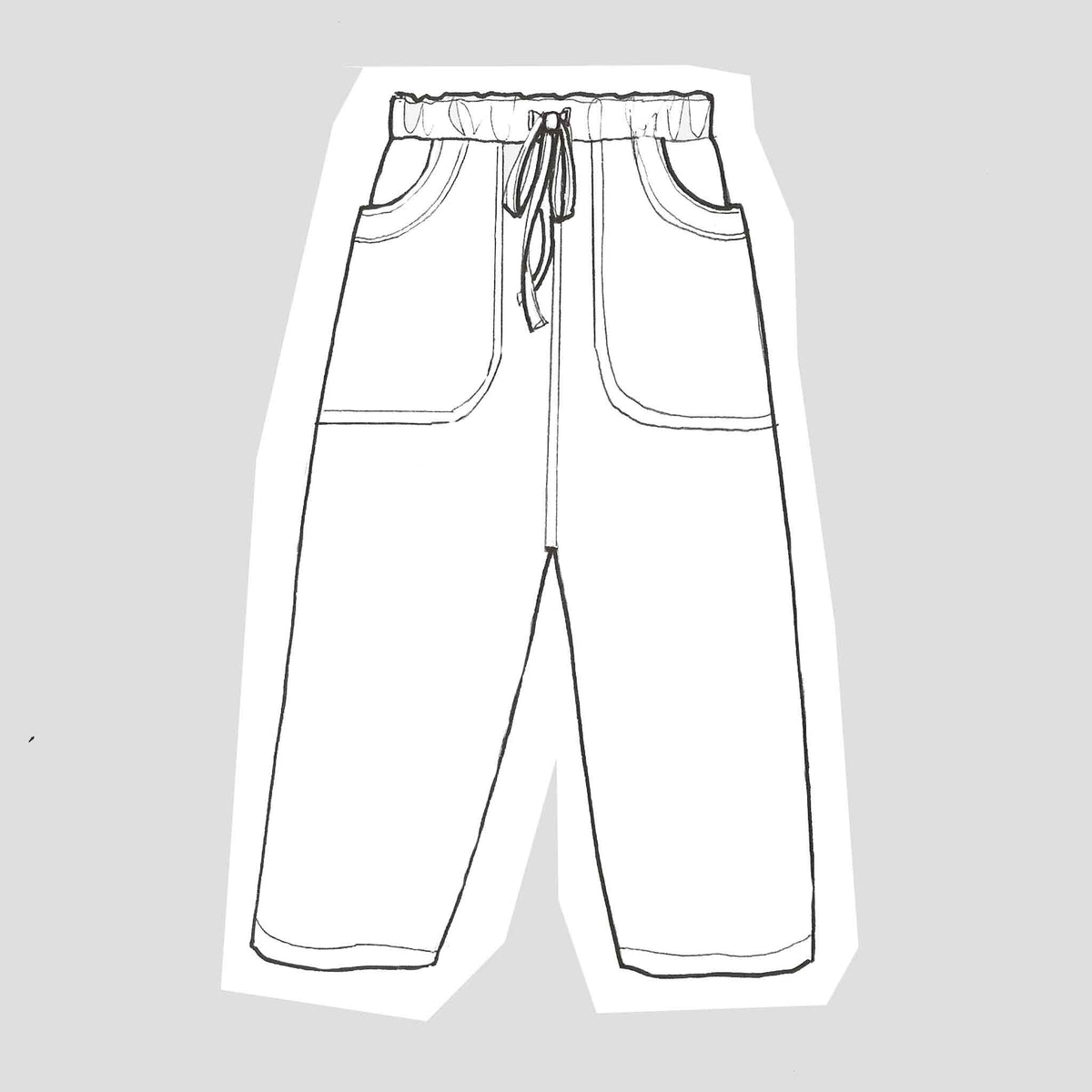 Everyday trousers in oatmeal linen