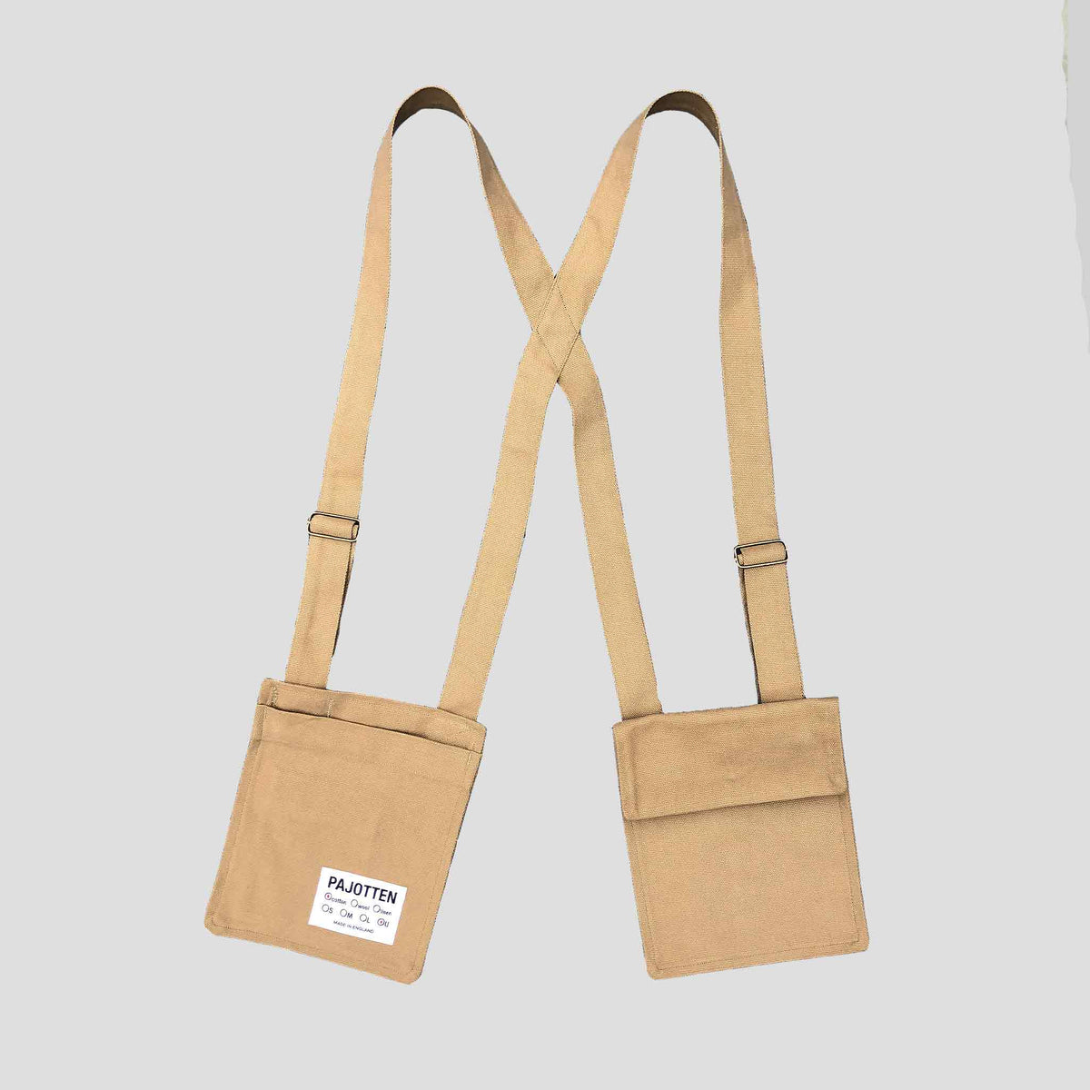 Bag 002 cotton canvas tan with flap