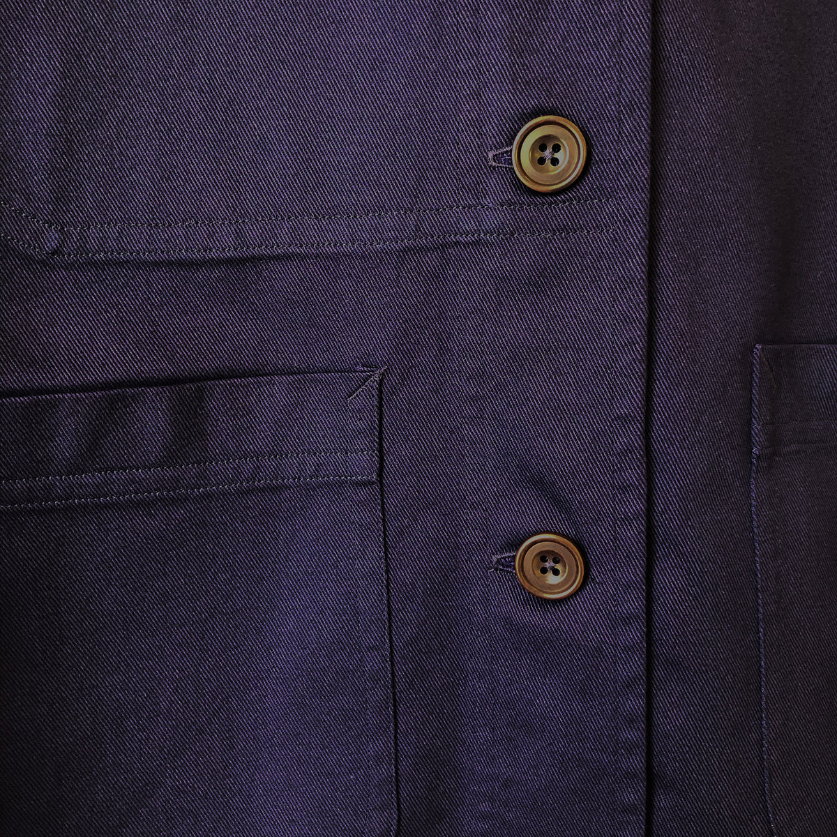 Womans chore jacket - indigo cotton