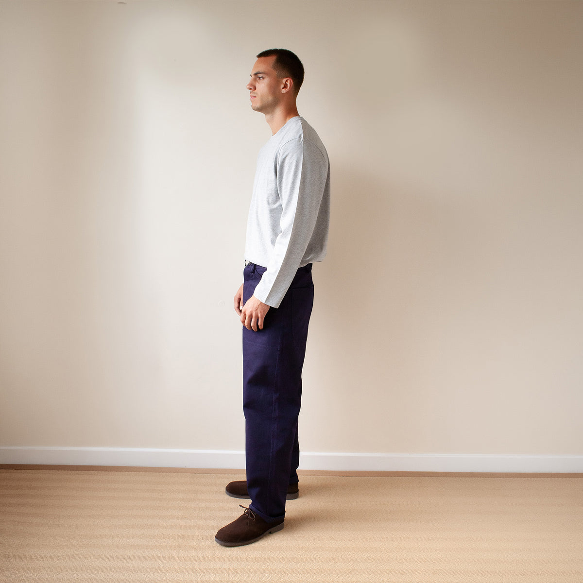 Maker's trousers deep indigo cotton