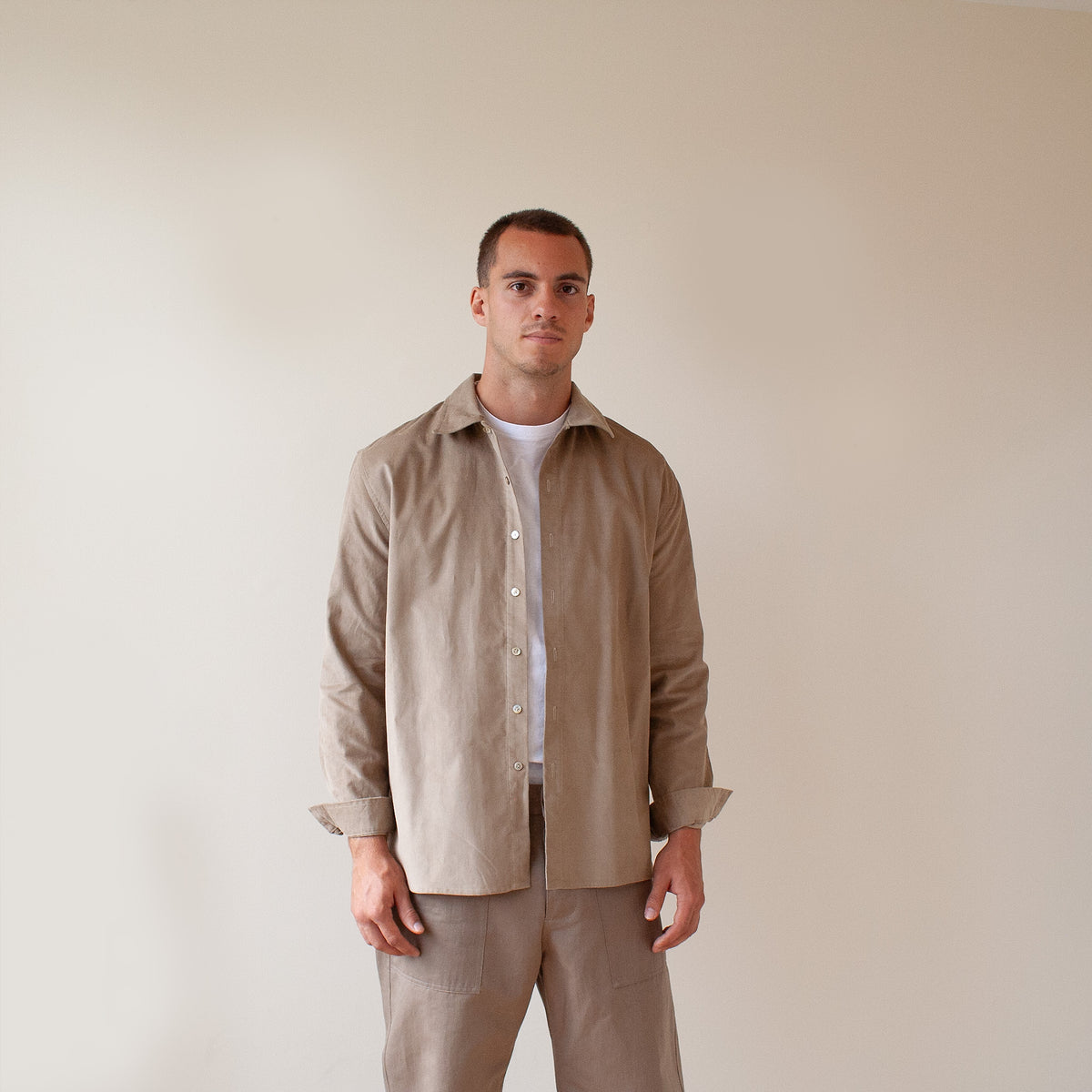 Workers shirt putty corduroy