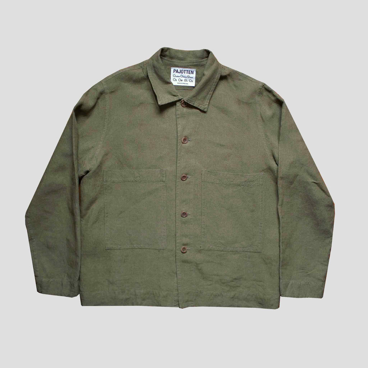Simple jacket in linen - Sage linen