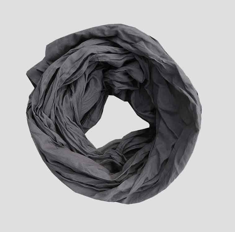 Scarf mid grey cotton