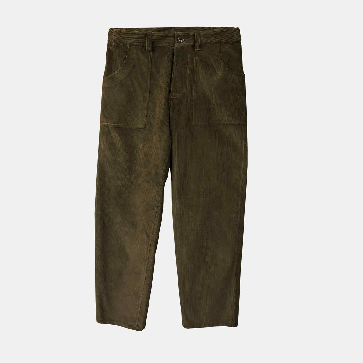 Chore trousers olive cotton corduroy