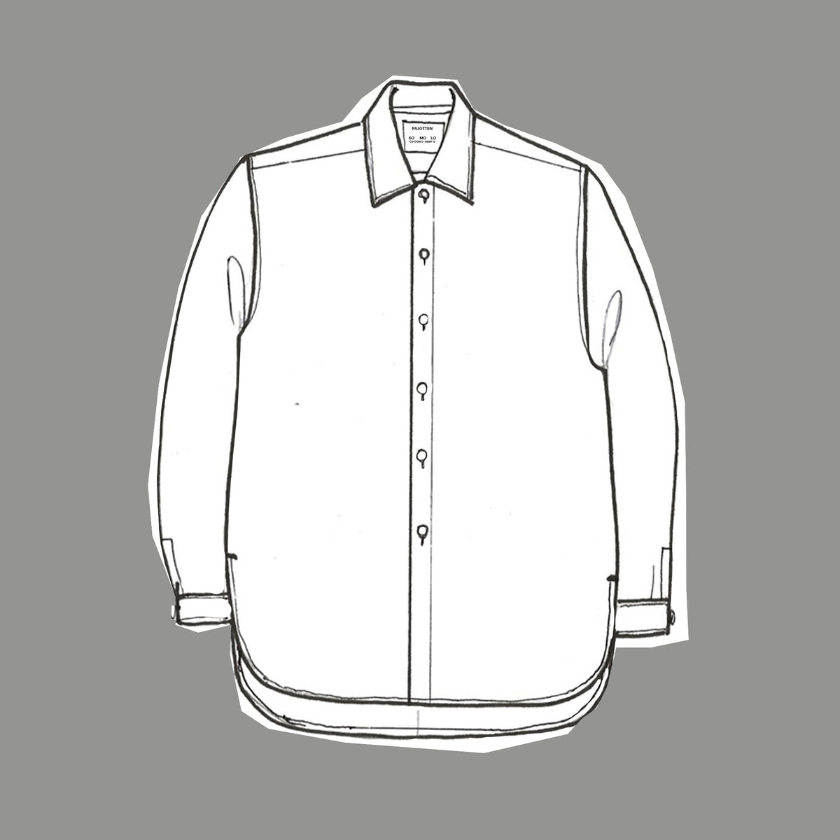 Workers shirt - cotton cord - brown