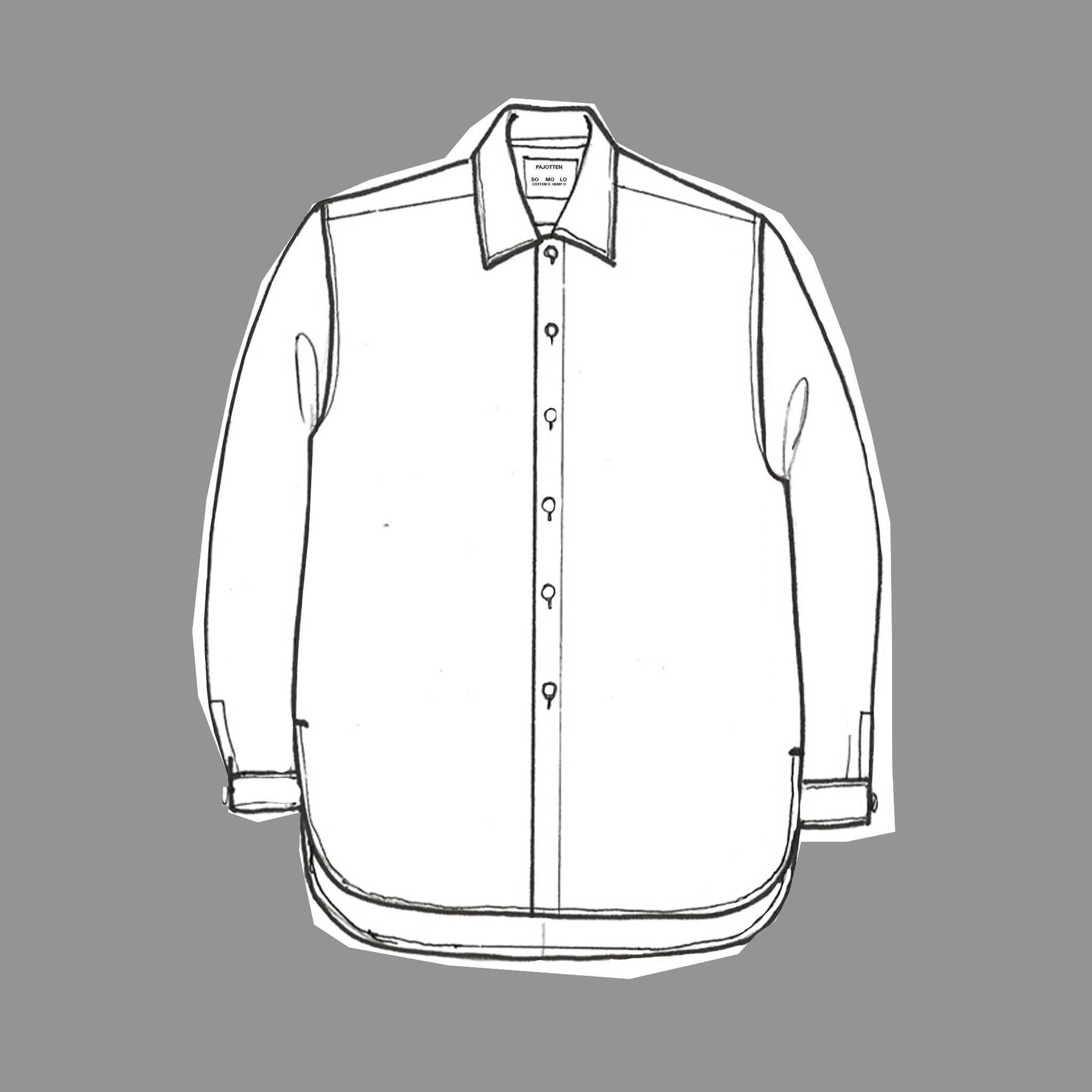 Workers shirt - cotton cord - Duck egg blue