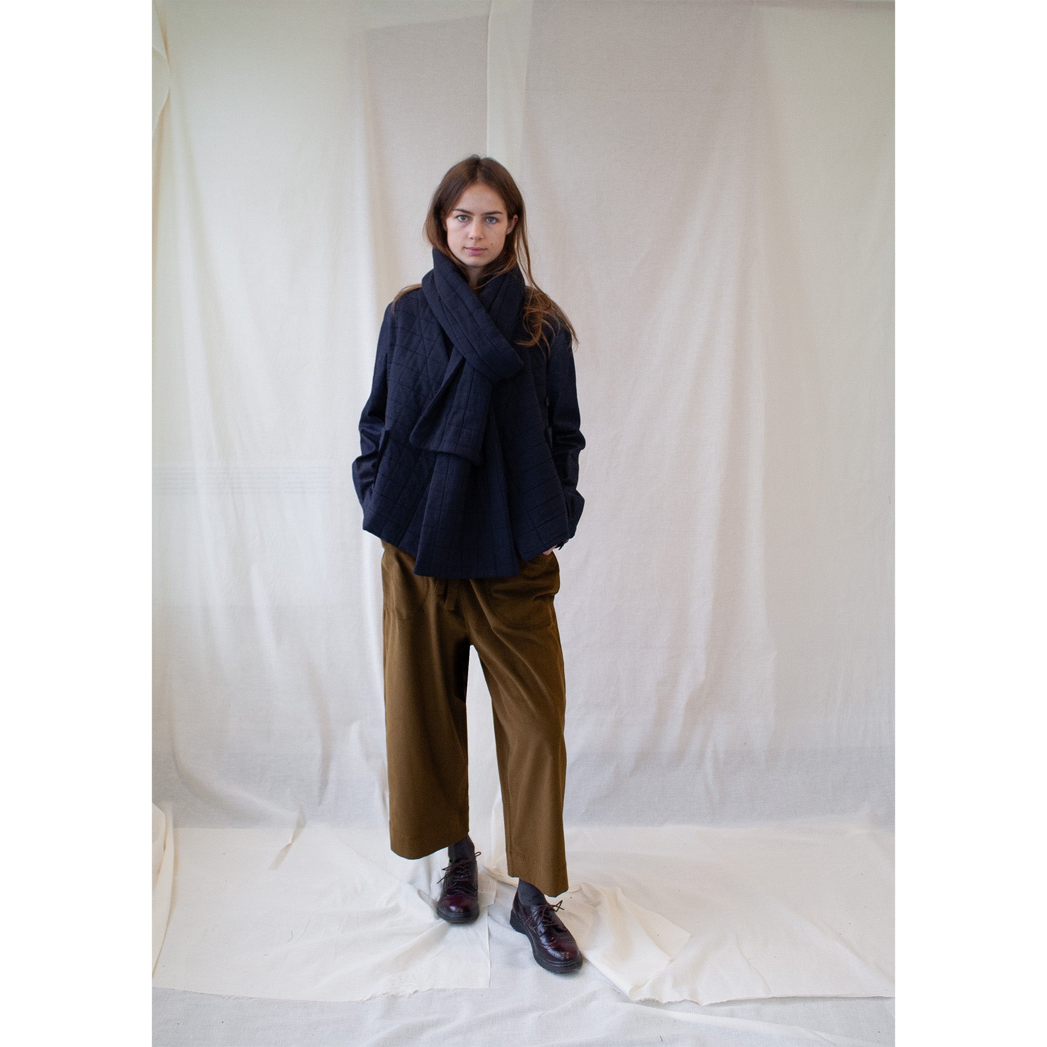 Everyday trouser in soft brown cord