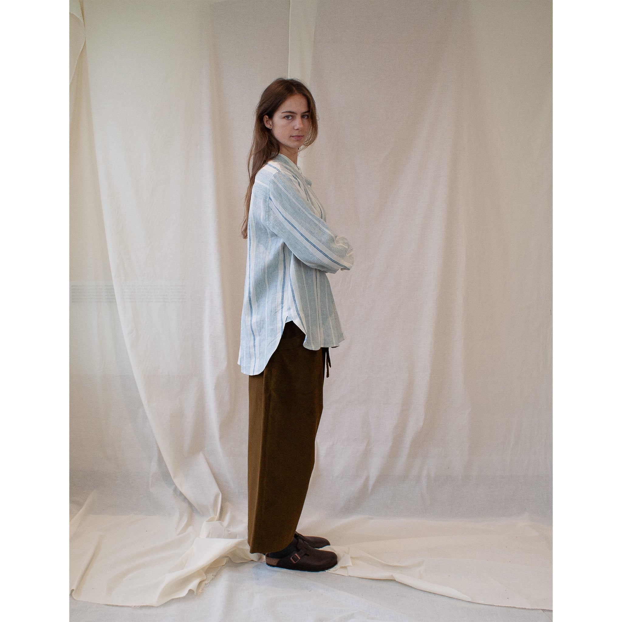 Yard Shirt in striped linen