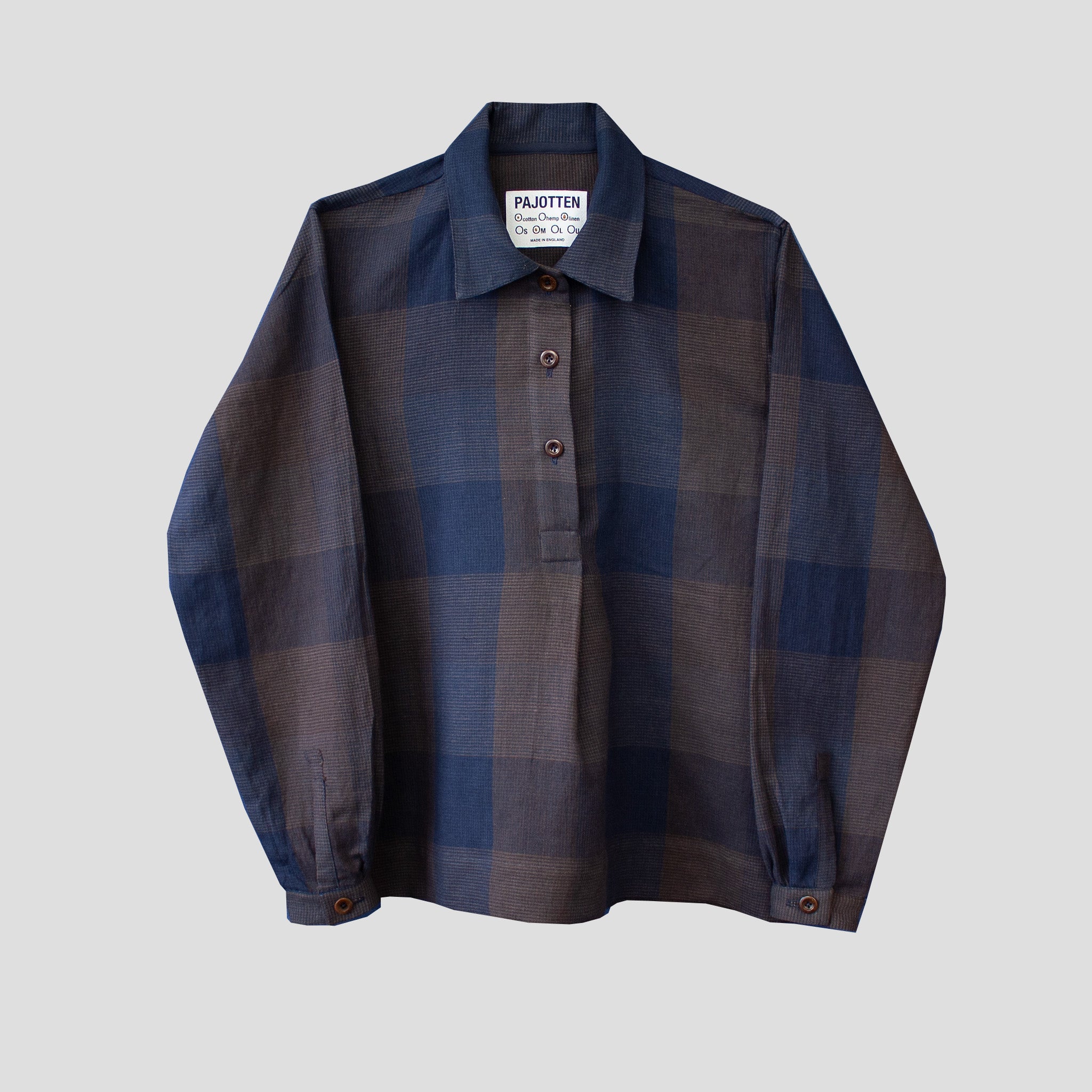Painter smock - cotton/linen check