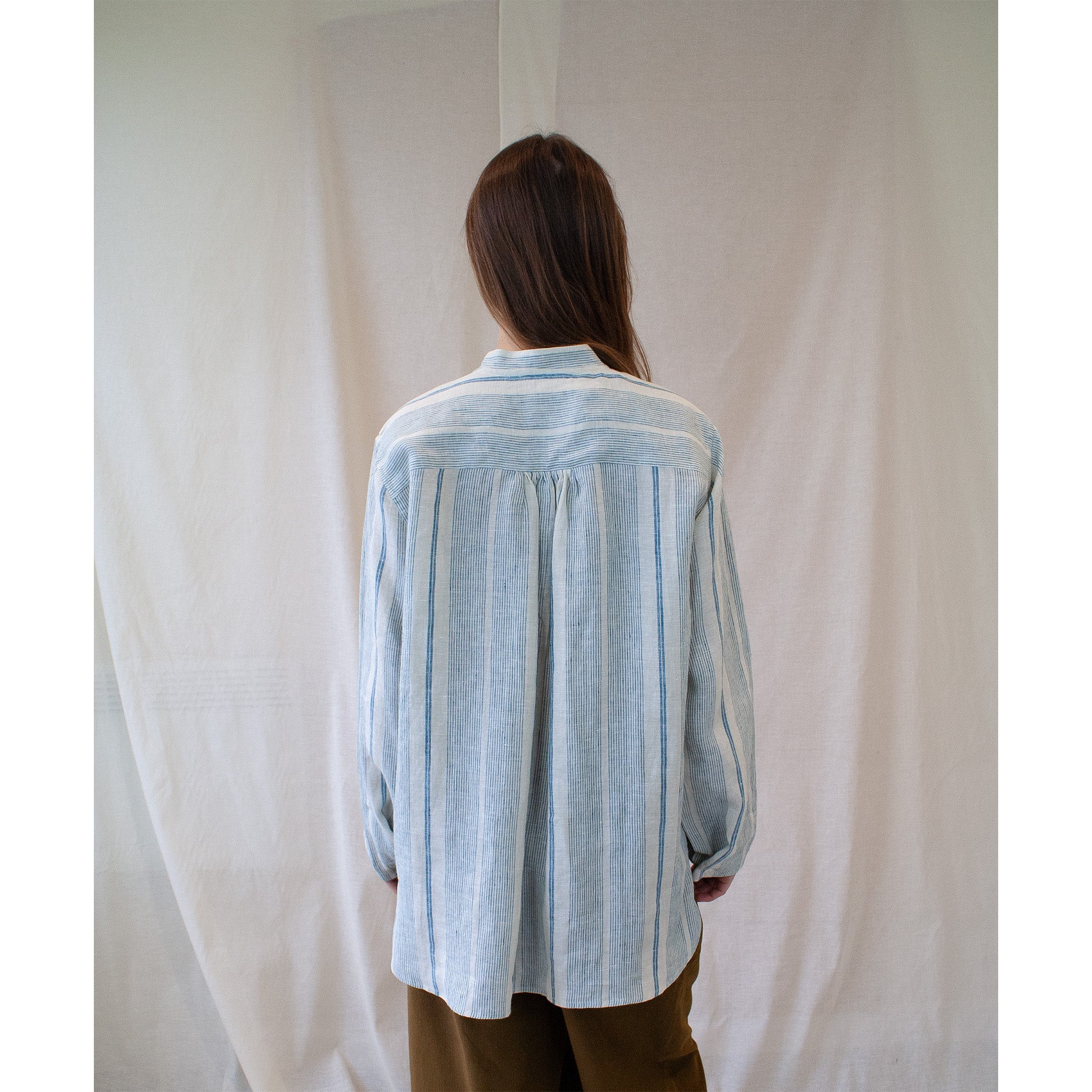 Yard Shirt in striped linen