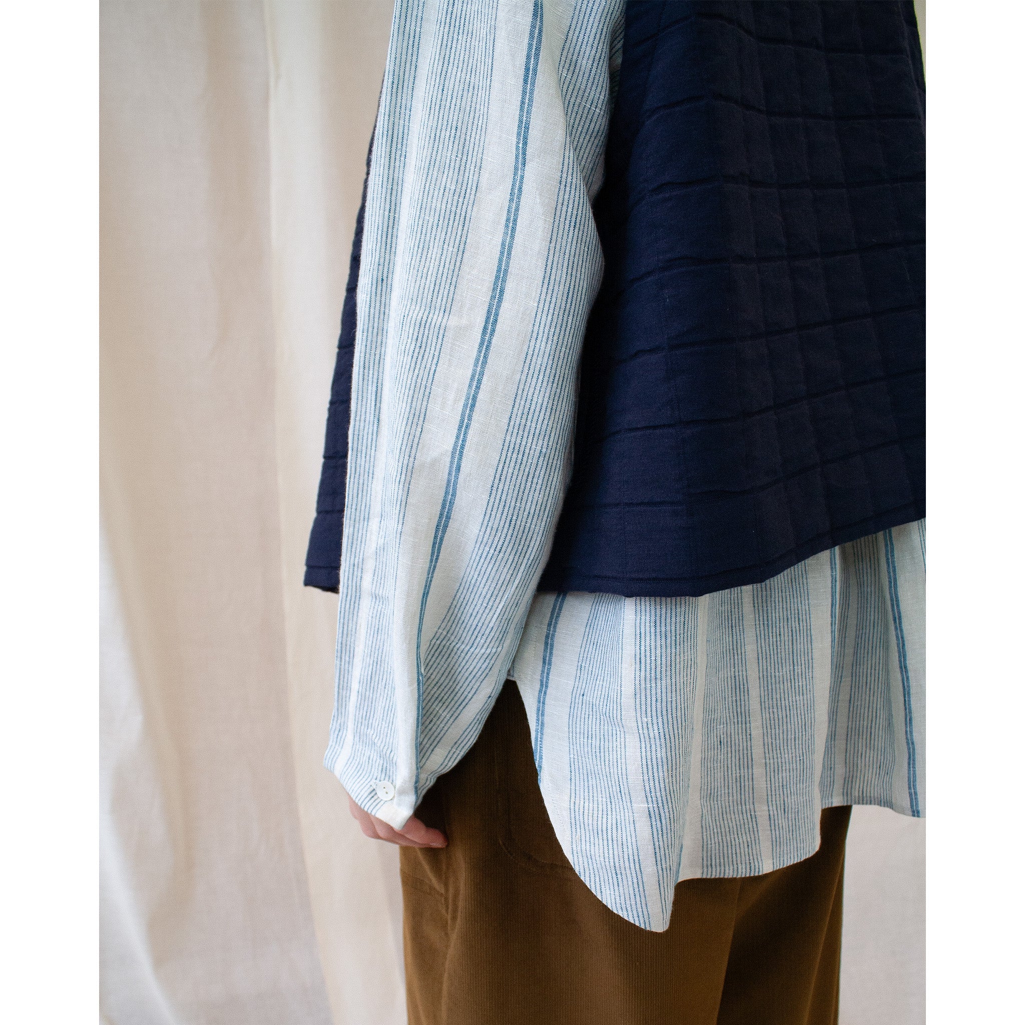 Yard Shirt in striped linen