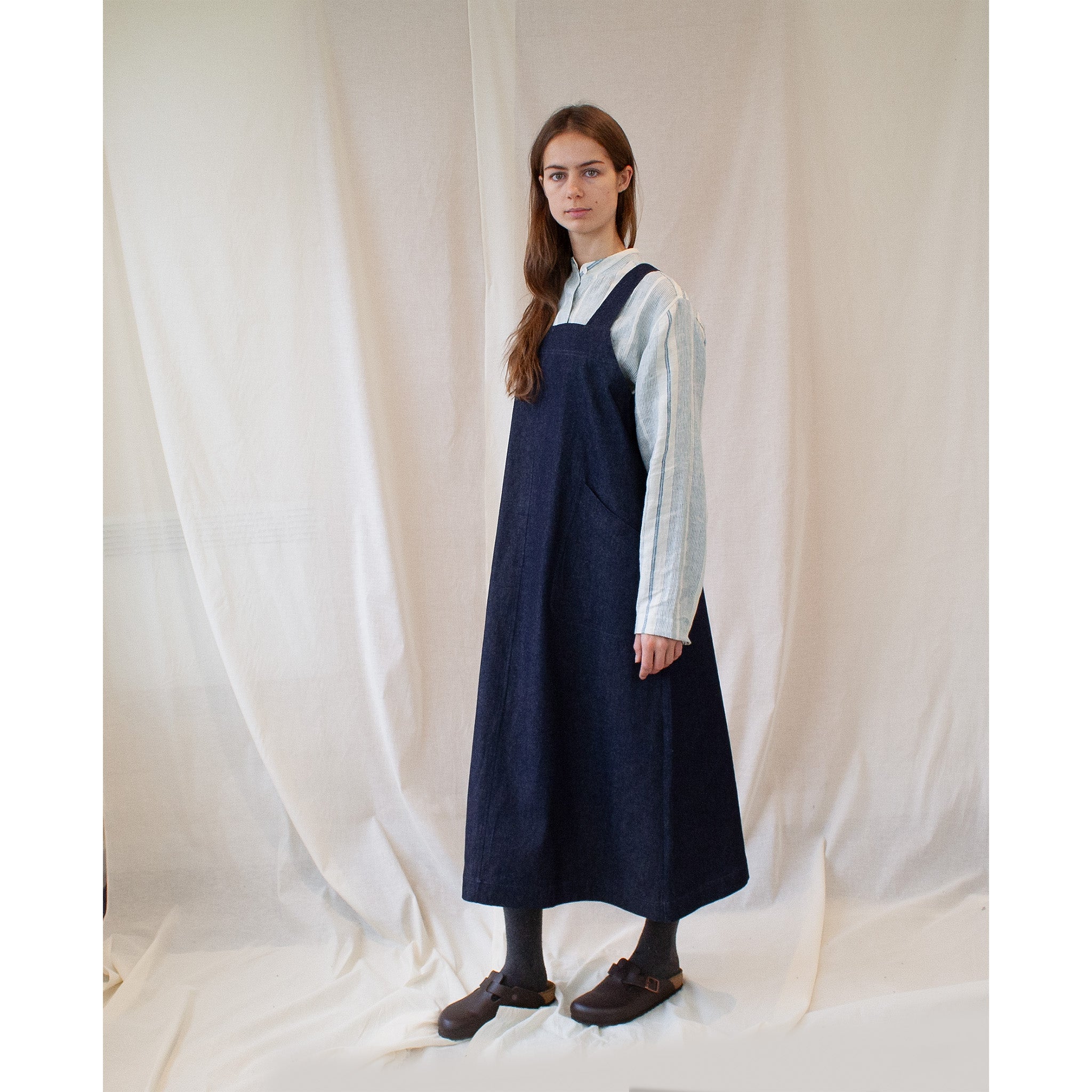 Pinafore dress -Indigo denim