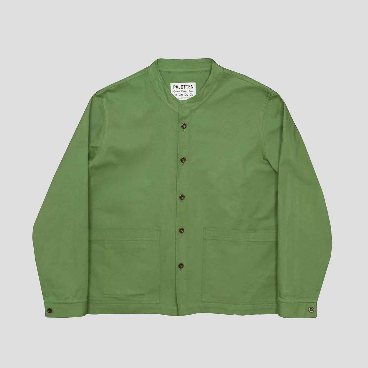 Bruton jacket brushed green canvas