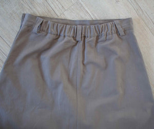 Carpenter skirt Cotton twill soft brown