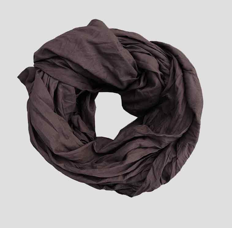 Scarf cotton brown