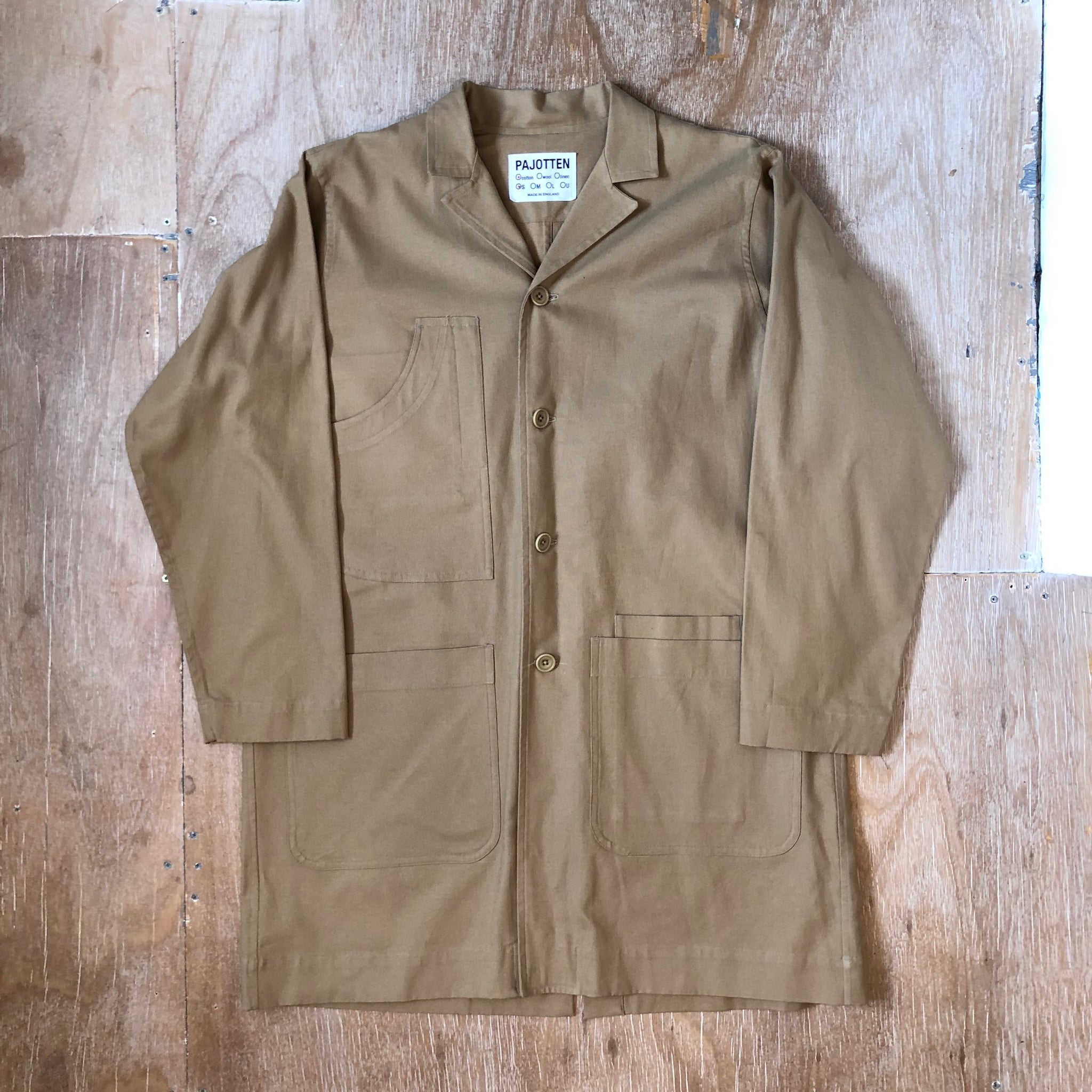 Chore coat in a brushed cotton canvas - Tan