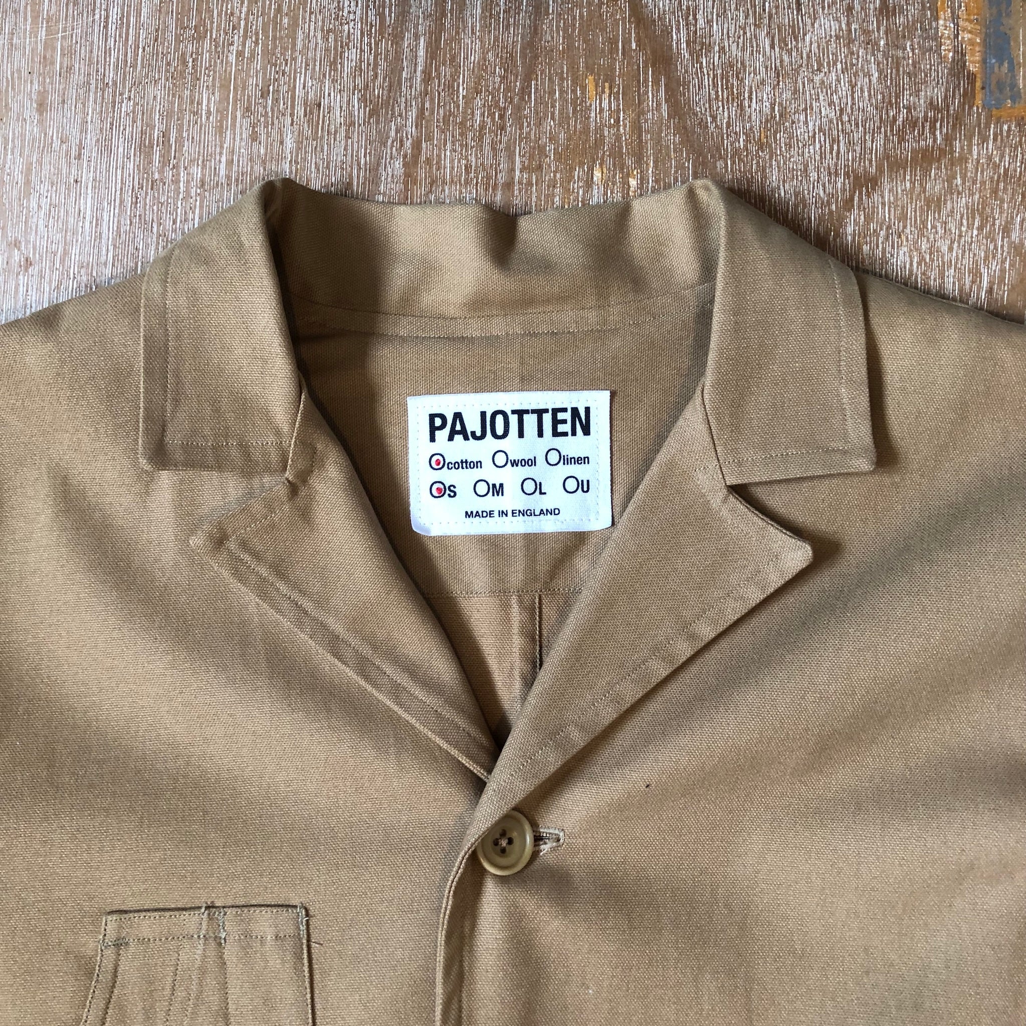 Chore coat in a brushed cotton canvas - Tan