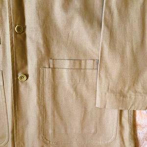 Chore coat in a brushed cotton canvas - Tan