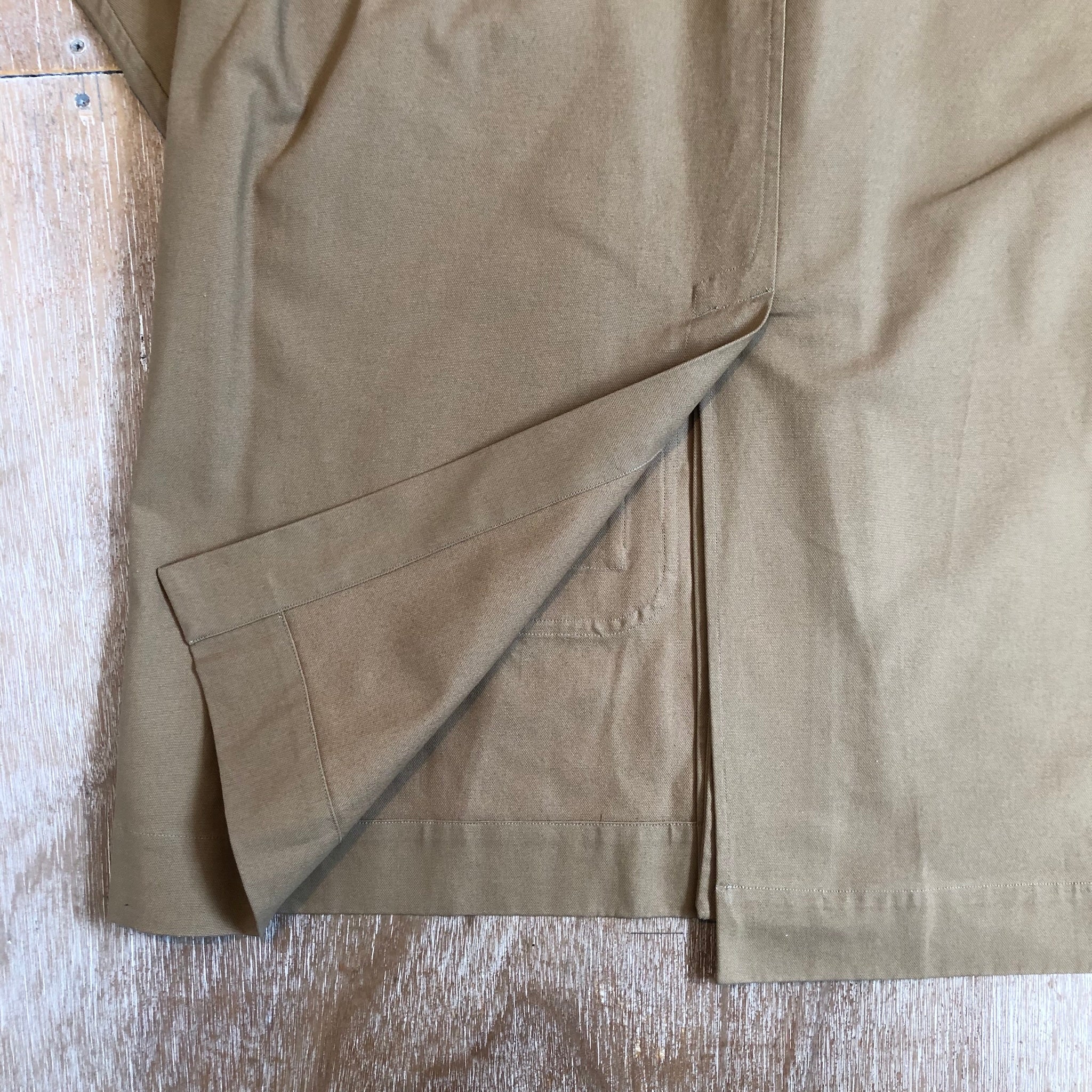 Chore coat in a brushed cotton canvas - Tan