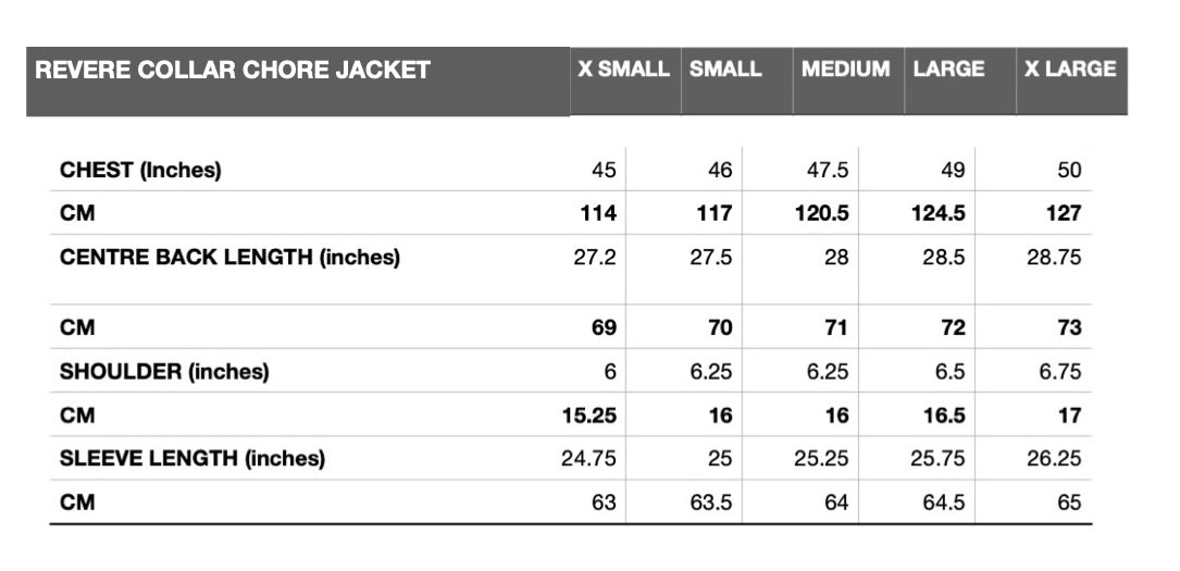 Revere chore jacket in brushed cotton twill -Indigo