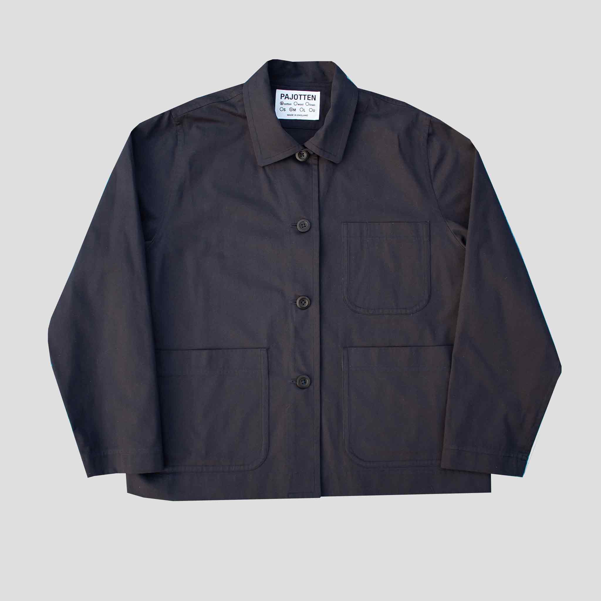 Simple chore jacket soft navy twill