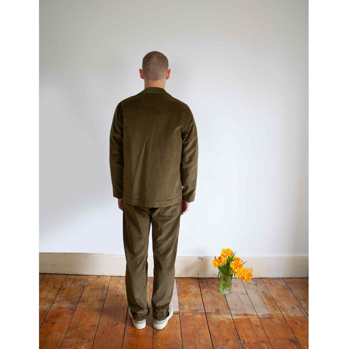 Chore trousers olive cotton corduroy