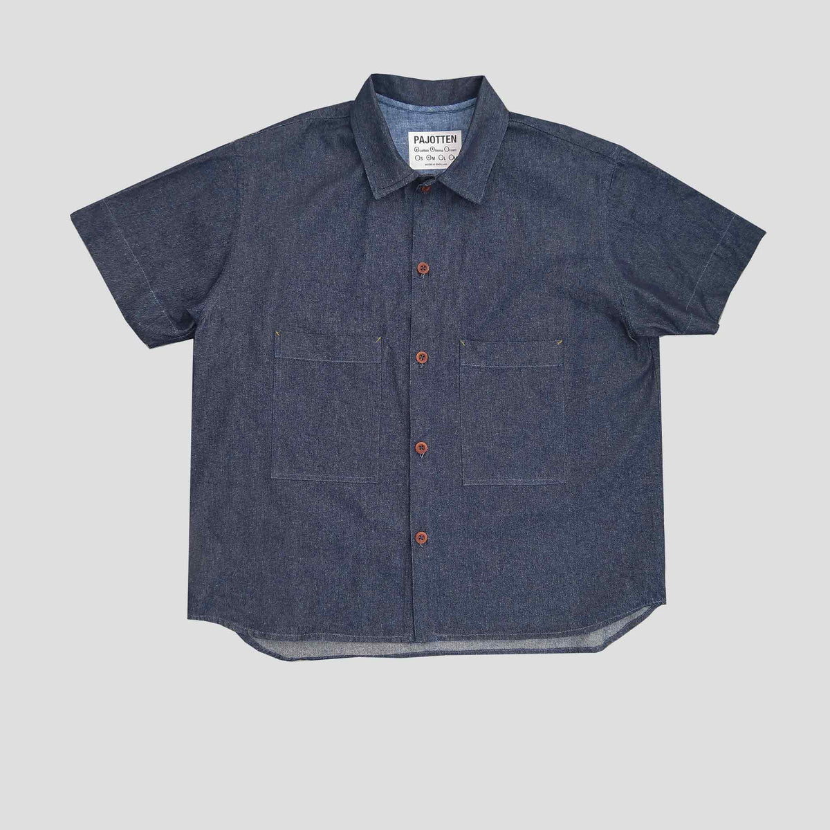 Short sleeved shirt 03 Indigo denim