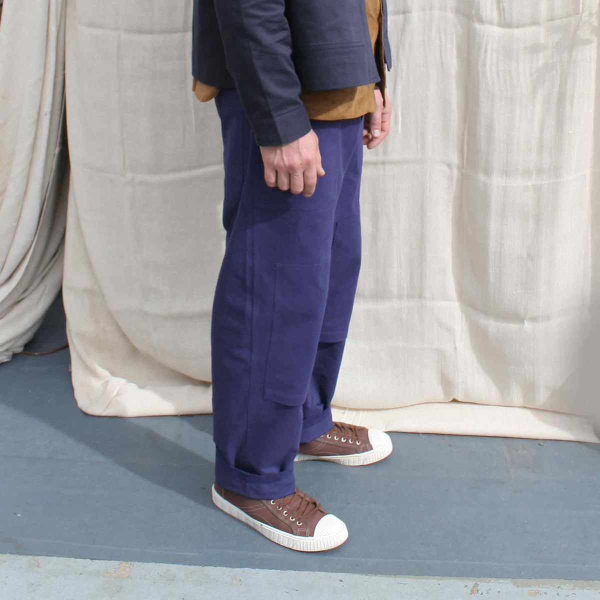 The everyday work trouser brushed cotton twill  Indigo