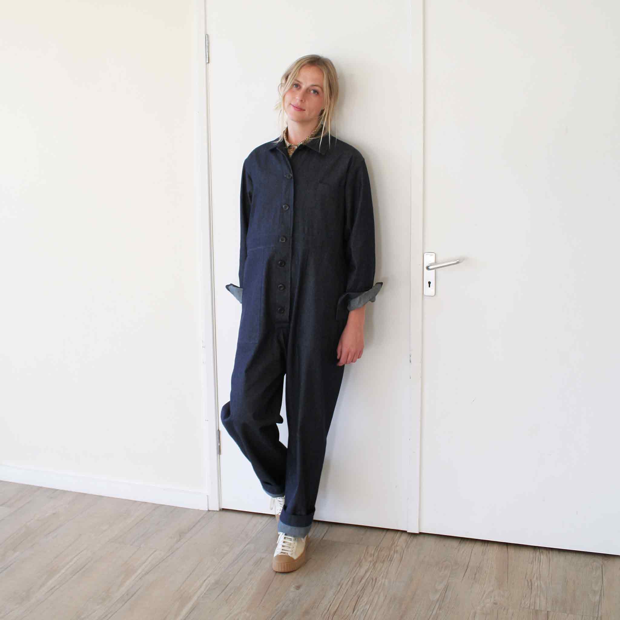 Overalls in denim Indigo