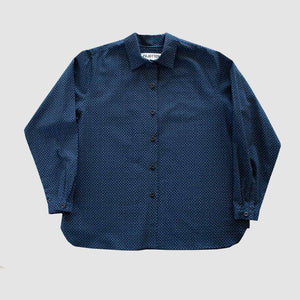 Bridewell shirt in navy seersucker