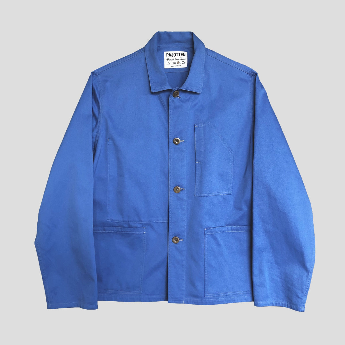 Carver jacket in brushed cotton twill -sky blue twill