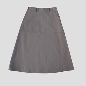 Carpenter skirt Cotton twill soft brown