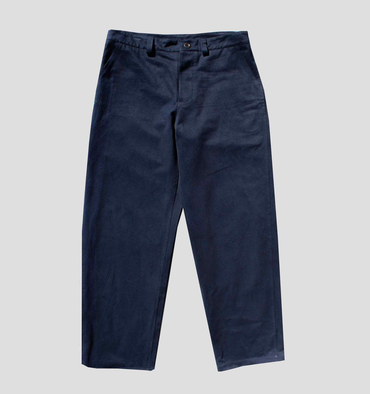 The everyday trouser brushed cotton twill  Navy