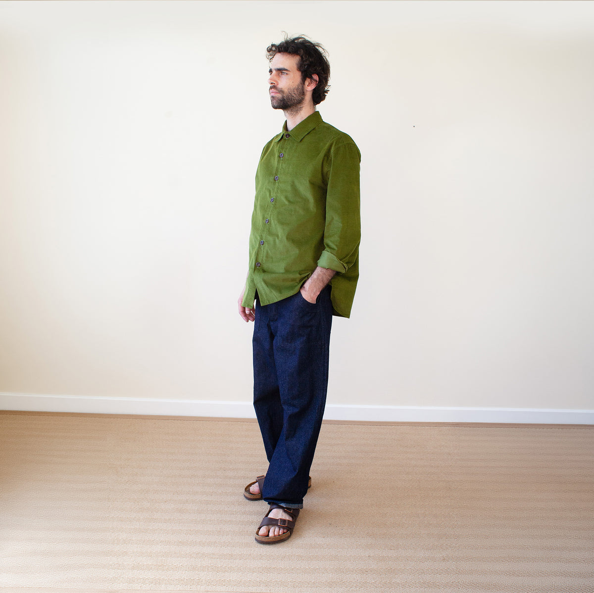 Workers shirt grass corduroy