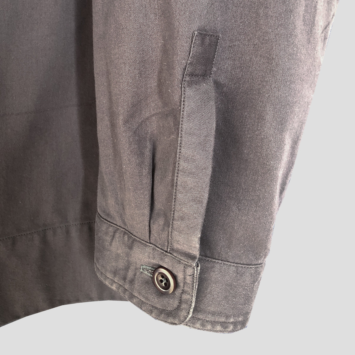 Overshirt - slate fine cotton twill