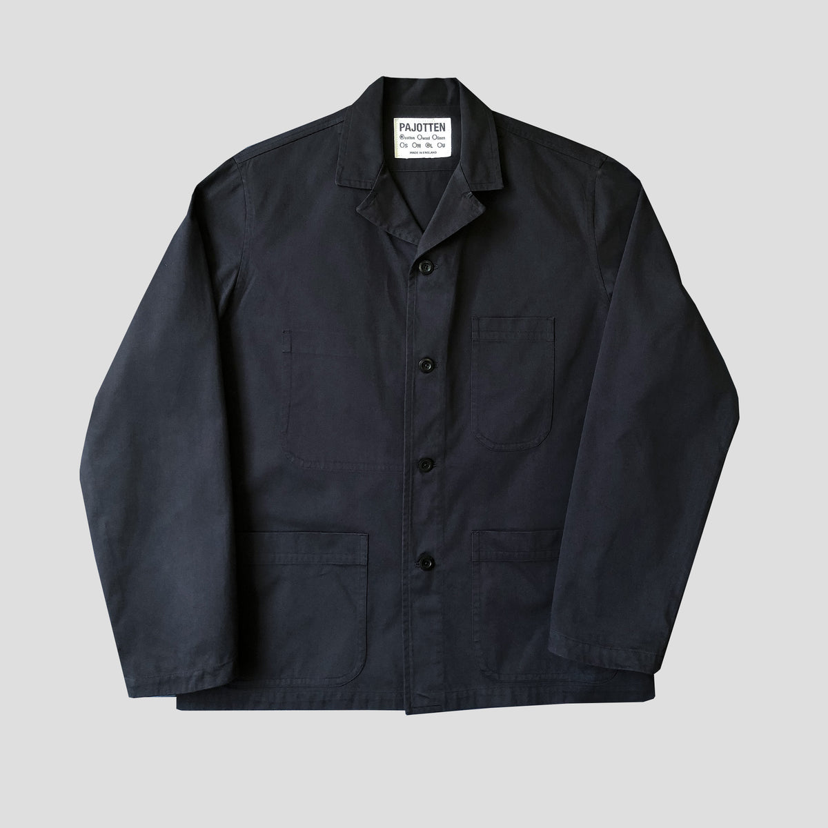 Revere chore jacket in fine cotton twill
