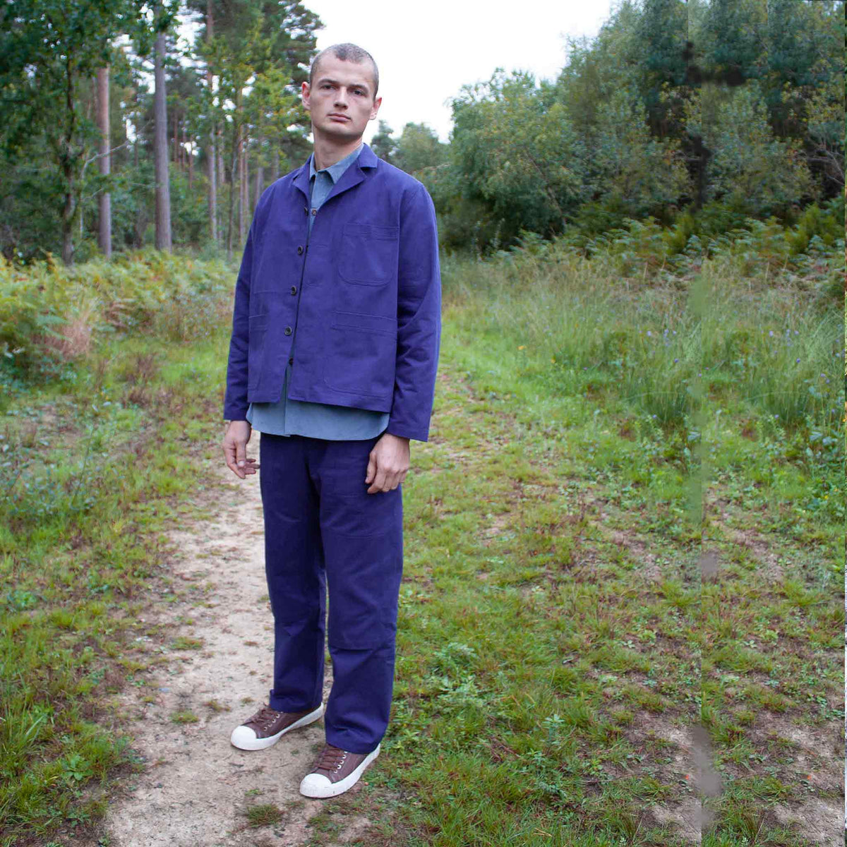 The everyday work trouser brushed cotton twill  Indigo