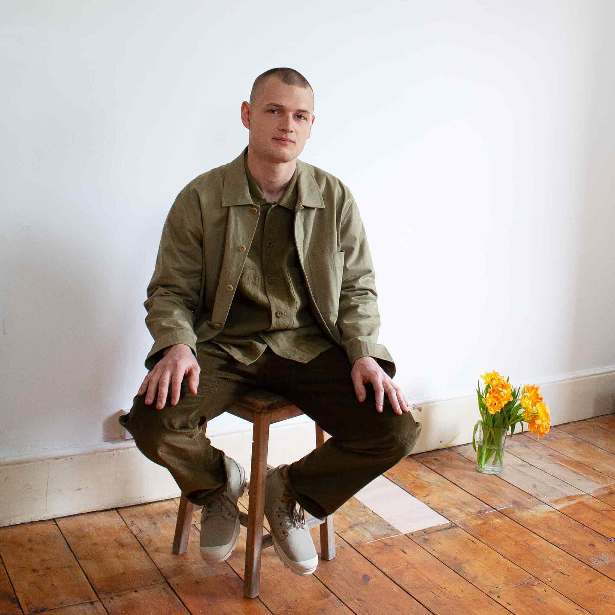 The Everyday jacket in brushed cotton twill - beige