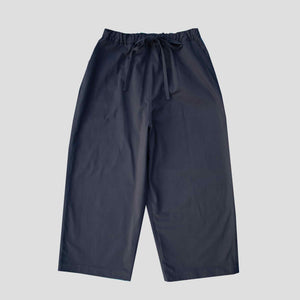 Drawstring trouser brushed cotton twill Navy