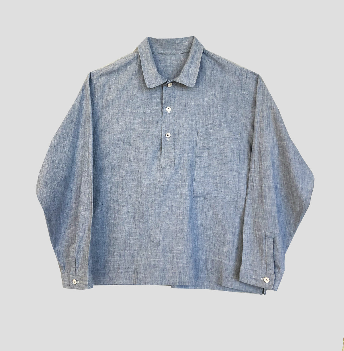Overshirt - Blue chambray