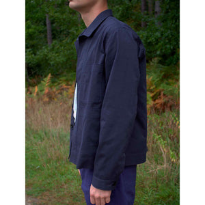 The Everyday jacket in brushed cotton twill - soft navy