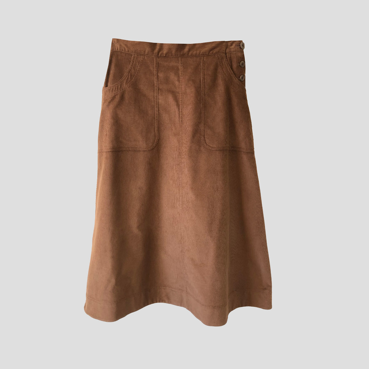 Workers skirt Chestnut cotton cord