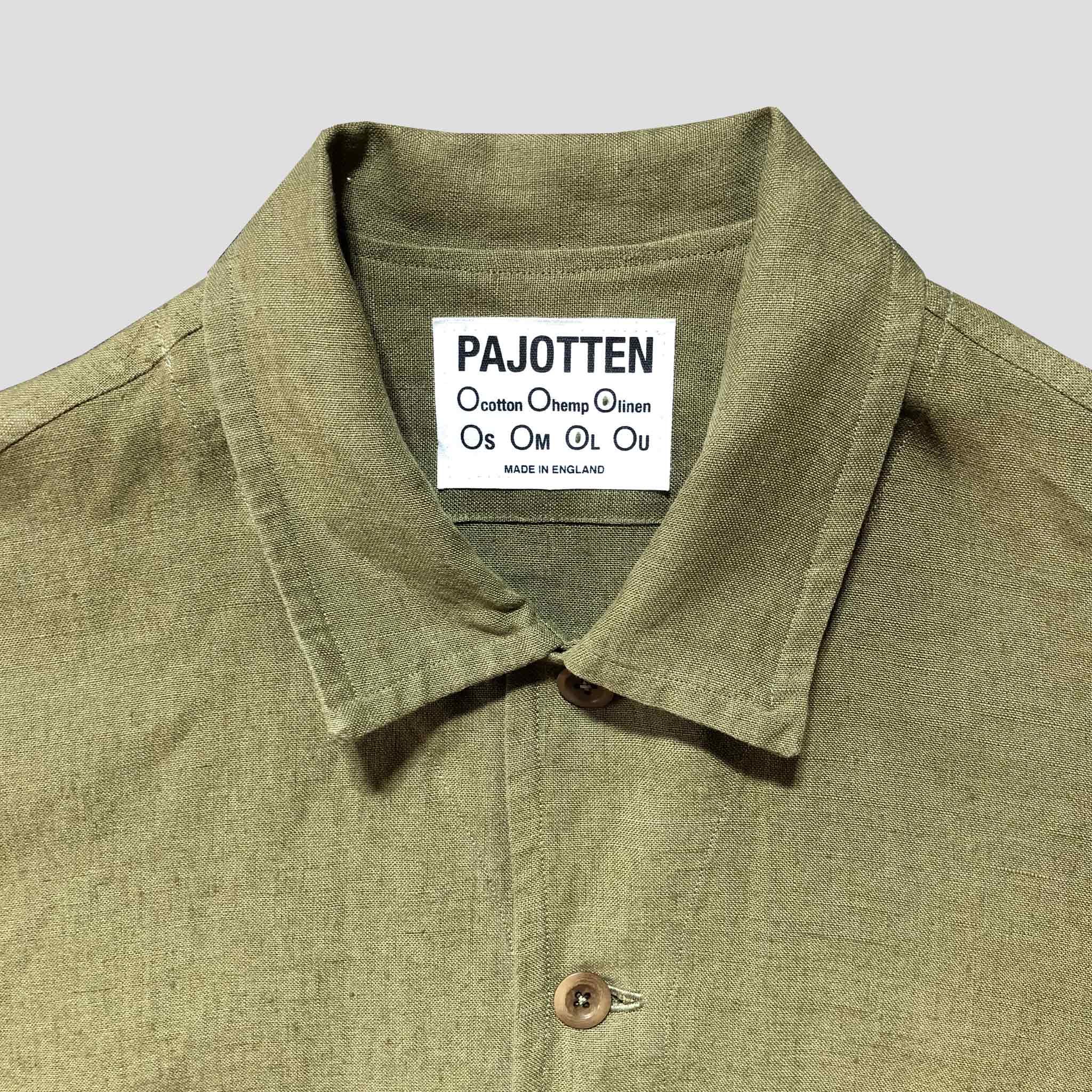 Simple jacket in linen - Sage linen