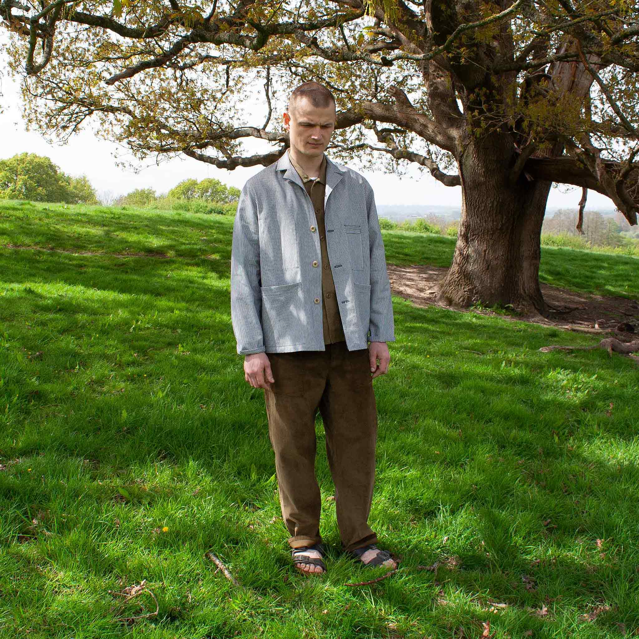 The Journeyman jacket in Huckleberry stripe