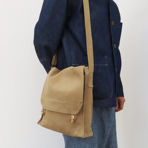 Bag number 001 tan cotton canvas